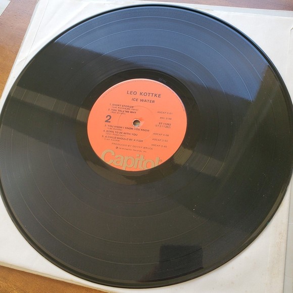 Leo Kottke Ice Water 1974 Vinyl LP Tested VG++ Contemporary Folk Guitar Wizardry - Picture 6 of 12
